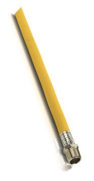 Шланг гофрований в ПВХ GAZ FLEX 1/2" х 1/2"ВЗ 40см нерж. сталь AYVAZ (GF701833434040) GF701833434040 фото