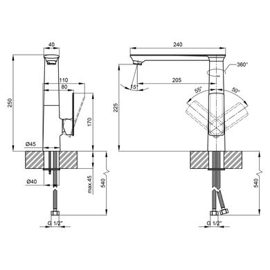 Змішувач для раковини Qtap Lodenice 9031102FC SD00042132 фото