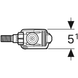 Впускной клапан Geberit типа 333, подвод воды сбоку, 3/8" и 1/2", ниппель из латуни (136.724.00.3) 136.724.00.3 фото 4