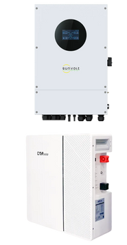 Пакетна пропозиція: Гібридний інвертор 6.6 кВт SunVolt Infini V4 WP ELITE 6.6KW + Акумулятор DAH Solar LiFePO₄ 5.12 кВт*г 51.2В (96-142457-00G+DHN-LVWES05-G1) 96-142457-00G+DHN-LVWES05-G1 фото