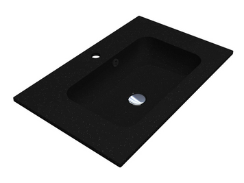 Умывальник DELLA 700 MIRASTONE BLACK SHINE Miraggio Чёрный (8813460) 8813460 фото