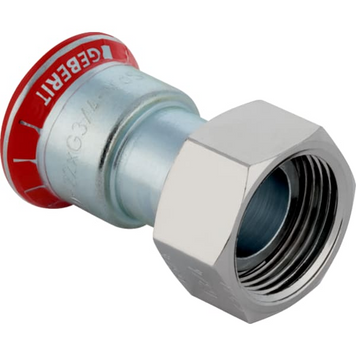 Переходник d 18, из оцинкованный стали, с накидной гайкой Geberit Mapress(25048) 25048 фото