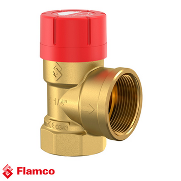 Предохранительный клапан 3/4" х 3/4", 3 бар Flamco Prescor для тепло/холодоснабжения (27025) 27025 фото