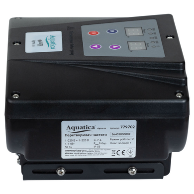 Перетворювач частоти 1~220В &times; 1~220В до 1.1кВт + датчик тиску AQUATICA (AVF-1.1M) (779702) 779702 фото