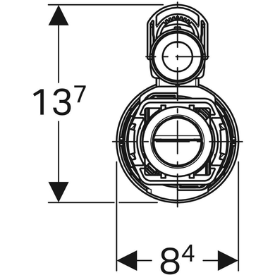 Сливной клапан Geberit тип 290, d40, двойной смыв (282.303.21.2) 282.303.21.2 фото