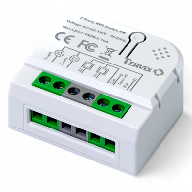 Розумний вимикач Tervix Pro Line WiFi Switch (2 клавіші) (433421) 433421 фото