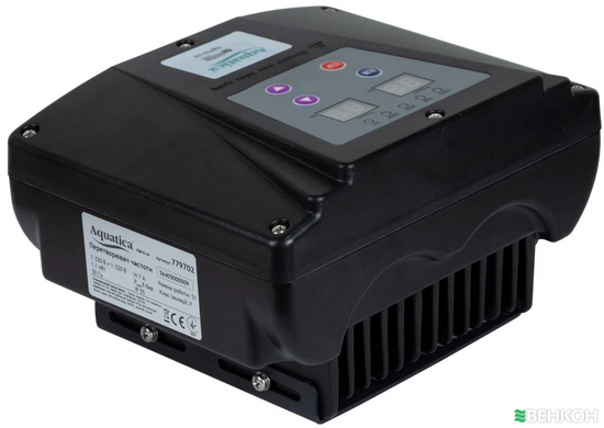 Перетворювач частоти 1~220В &times; 1~220В до 1.1кВт + датчик тиску AQUATICA (AVF-1.1M) (779702) 779702 фото