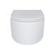 Подвесной унитаз Qtap Taurus без ободка с сиденьем Soft-close Белый (QT2433084EUQW) QT2433084EUQW фото 5