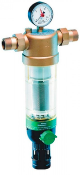 Самопромивний фільтр Honeywell 1 1/2", 200 мкм, Тmax - 40 &deg;C, PN 16, з манометром (F76S-11/2AD) F76S-11/2AD фото