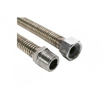 Гнучкий металевий шланг ЗР+ВР 1/2" L1200мм GAS FLEX, шт (08-1201212.02) 08-1201212.02 фото
