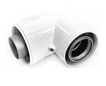 Коліно коаксіальне 90&deg;, &Oslash;60/100 мм Navien BCSA 0486 (BCSA0486) BCSA0486 фото