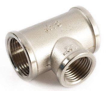 Тройник 1" X 1/2" X 1" General Fittings редукционный никель (270013N100410A) 270013N100410A фото