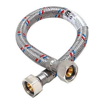 Шланг для підведення води Fil - nox 1/2"x 1/2" 100 см ВВ, нержавійка (001100005/UKR) 001100005/UKR фото
