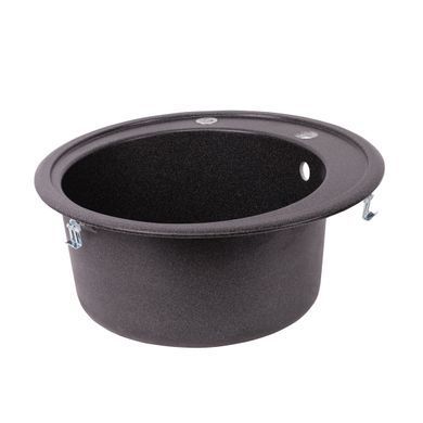 Кухонна мийка Lidz D510/200 GRF-13 Темно-сірий (LIDZGRF13D510200) LIDZGRF13D510200 фото