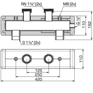 Гідрострілка&nbsp;ESBE&nbsp;GMA411&nbsp;для&nbsp;насосних&nbsp;груп (66001100) 66001100 фото