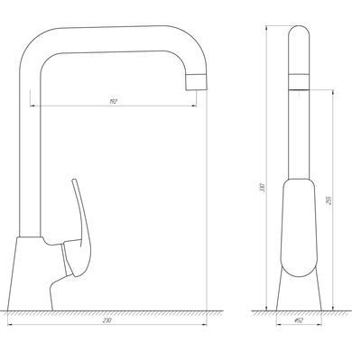 Смеситель для мойки Globus Lux Koln, Хром (GLK-0203L) GLK-0203L фото