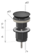 Выпуск Ghidini Click - Clack 1 1/4", для раковины, биде (49865114N) 49865114N фото 2