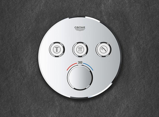 Скрытая душевая система с термостатом Grohe Grohtherm SmartControl & Rainshower SmartActive 310, хром (1039970000) 1039970000 фото
