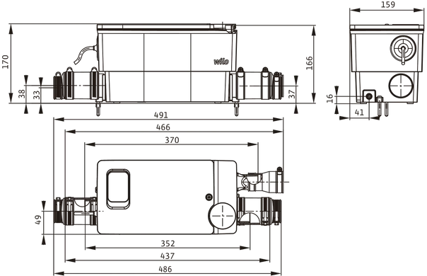 Каналізаційна станція Wilo DrainLift MINI3-XXS (6095126) 6095126 фото