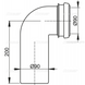 Коліно стоку AlcaPlast M908, DN90/90 (M908) M908 фото 2