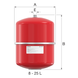 Расширительный бак Flamco Contra-Flex 12/1,5, 12 л, PN 3, для систем тепло/холодоснабжения (26133) 26133 фото 4