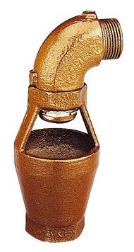 Воронка зливна кутова 3/4" З x 3/4" В CALEFFI (552150) 552150 фото