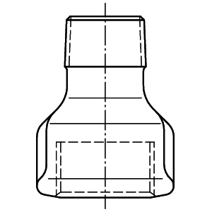 Перехідник оцинкований &Oslash;1 1/2" х 3/4" ВЗ Atusa (24605074) 24605074 фото