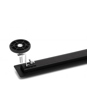 Щілинний чорний трап для душу Epelli Slim Nero 60 см із нержавіючої сталі з поворотним сифоном (SLMB-600) SLMB-600 фото