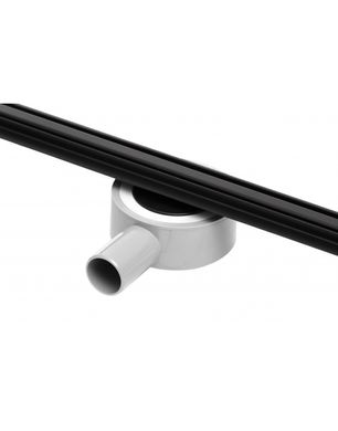 Щелевой черный трап для душа Epelli Slim Nero 60 см из нержавеющей стали с поворотным сифоном (SLMB-600) SLMB-600 фото