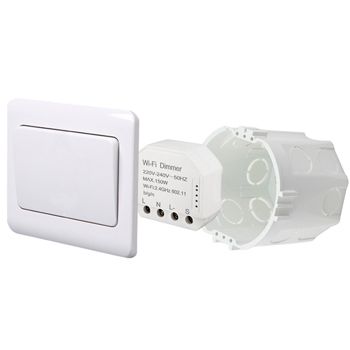 Розумний вимикач - регулятор Tervix Pro Line WiFi Dimmer (1 клавіша) (435421) 435421 фото