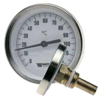 Термометр WATTS F+R801OR 1/2 "НР, биметаллический, аксиальный с погружной гильзой (10006067) 10006067 фото