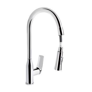 Смеситель для мойки Qtap Vlasta New, Хром (QTVLA344CRM45646) QTVLA344CRM45646 фото