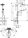 Душевая система HANSGROHE CROMA SELECT S Showerpipe 280 1jet (26890990) 27351400 фото 5