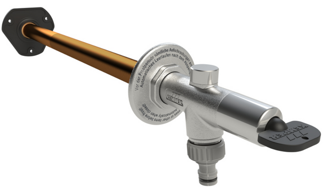 Комплект незамерзаючого крана 3/4" Kemper FROSTI-PLUS зовнішнього, бронза, з торцевим ключем (5740302000) 5740302000 фото