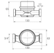 Счетчик ХВ Ecostar E-C DN20 3/4" L110 E-C 4,0 (17062031) 17062031 фото 6