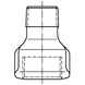 Перехідник оцинкований &Oslash;1 1/2" х 3/4" ВЗ Atusa (24605074) 24605074 фото 2