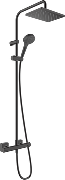 Душова система з термостатом Hansgrohe Vernis Shape 230 1jet EcoSmart Showerpipe (26097670), чорний (26097670) 26097670 фото