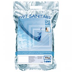 Соль для регенерации и дезинфицирующее средство в одном продукте BWT Sanitabs 8 кг (94241)