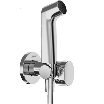Гігієнічний душ hansgrohe Bidette 1jet S зі шлангом та тримачем , Хром (29232000) 29232000 фото