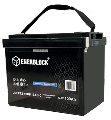 Акумулятор LiFePO4 Enerblock 12,8V 100 Ah з Bluetooth (JLFP12-100B) JLFP12-100 фото