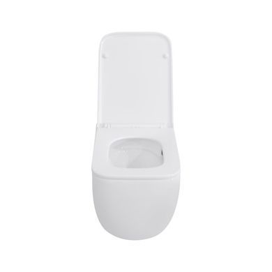 Подвесной унитаз Qtap Gemini без ободка с сиденьем Soft-close Белый (QT2533076EUQW) QT2533076EUQW фото
