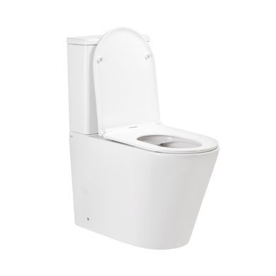 Унітаз-компакт Qtap Scorpio безобідковий з сидінням Soft-close Білий (QT14222125ARW) QT14222125ARW фото