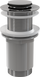 Донний клапан для умивальника Alcaplast A394, суцільнометалевий з малою заглушкою для умивальників без переливу. A394 фото 1