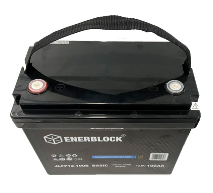 Акумулятор LiFePO4 Enerblock 12,8V 100 Ah з Bluetooth (JLFP12-100B) JLFP12-100 фото