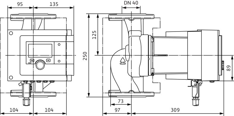Циркуляционный насос Wilo Stratos MAXO 40/0,5-16 PN6/10 (2164585) 2164585 фото