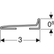 Профиль-коллектор Geberit для внутристенного трапа для душевой системы, L150 см (154.341.FW.1) 154.341.FW.1 фото 3