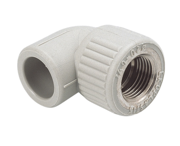 Кутник 90 &deg; Wavin Ekoplastik з металевим внутрішнім різьбленням - 16мм (SKOI01620X) SKOI01620X фото