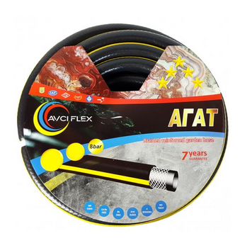 Шланг для поливу АГАТ 1/2" L= 20м, чотиришаровий (армований) Avci Flex 000084001 000084001 фото