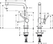 Змішувач для кухонної мийки hansgrohe Talis M54, Хром (72840000) 72840000 фото 2