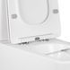 Унітаз-компакт Qtap Tern безобідковий з сидінням Soft-close Білий (QT17222093ARW) QT17222093ARW фото 4